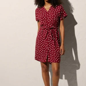 ABITO CORTO DA SPIAGGIA PLUMETI BORDEAUX