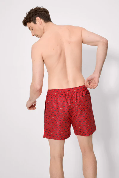 Costume da bagno intero con stampa bassotto rosso - immagine 3