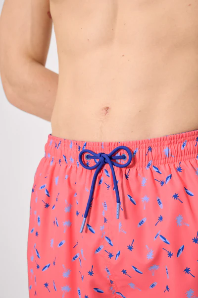 Costume da bagno intero con stampa di palme e tavole da surf - immagine 3