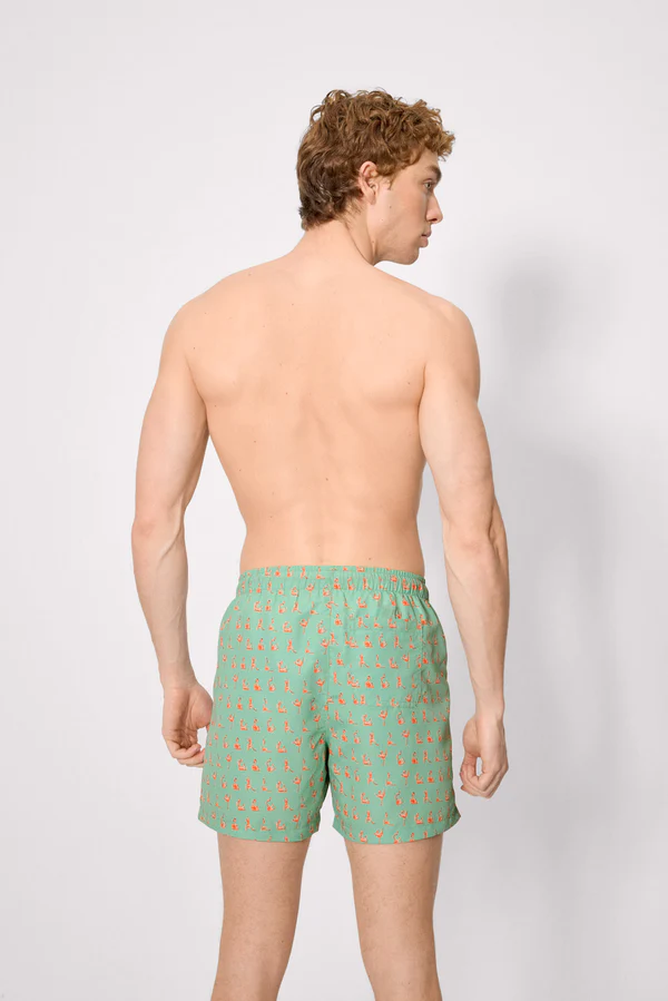 Costume da bagno intero con stampa fenicotteri - immagine 3